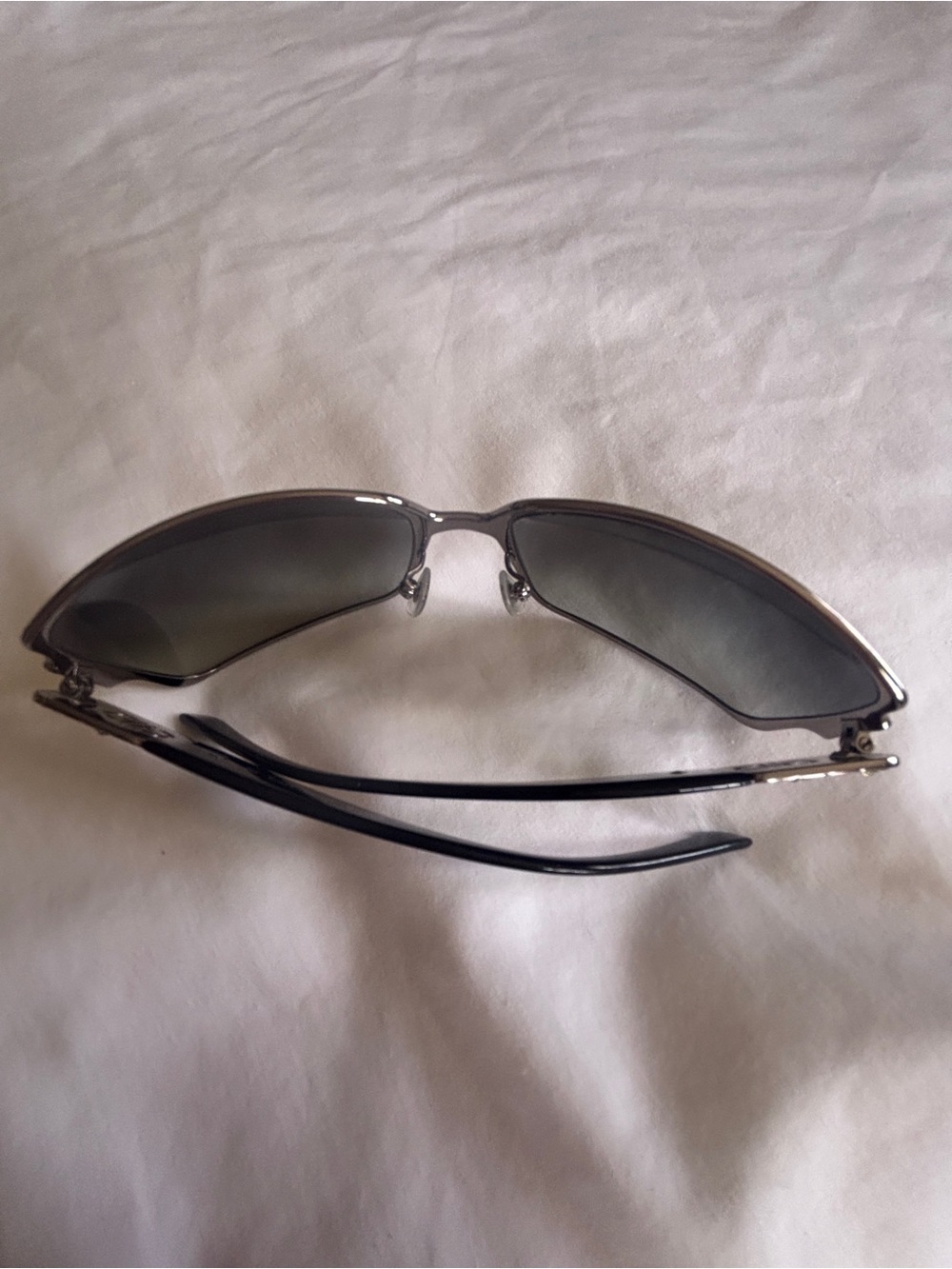 Bvlgari Black/Silver tone Sunglasses with Crystal-Embellished Silver Temples - Picture 3 of 10